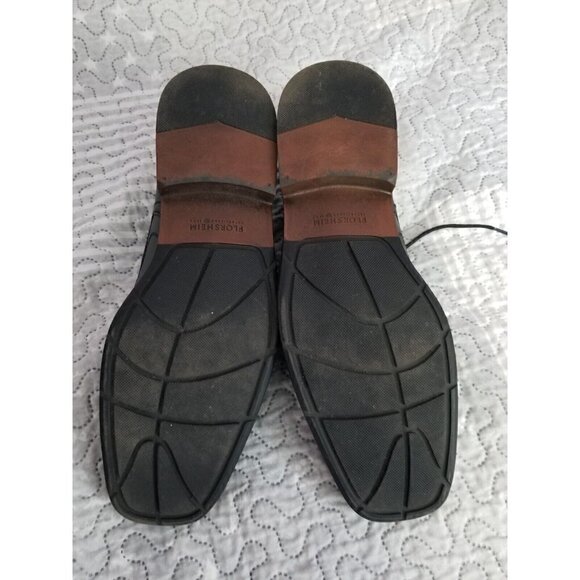 Florsheim Mens Black Leather Welter Bike Toe Oxfords Shoe Sz 11D - Picture 3 of 5